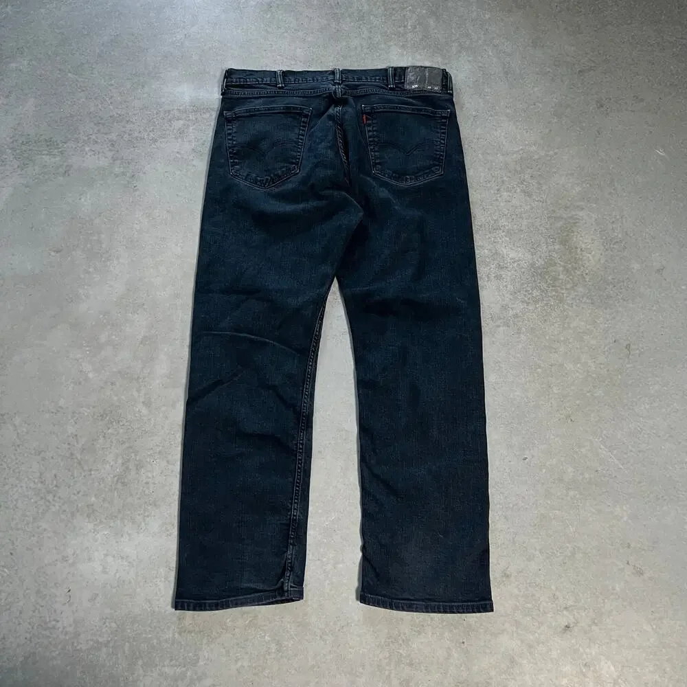 Levis 505 Regular Fit Straight Jeans Men's Size 38x32 Dark Wash Classic Fit